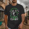 My Boston Terrier Is My Lucky Charm Paw Dog St Patrick's Day Unisex T-Shirt, funny design