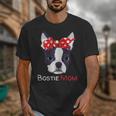 Boston Terrier Mom Bostie Women Girls Unisex T-Shirt, Couple Gifts, Mom Gifts, Boston Terrier Mom Gifts, funny design