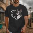 Boston Terrier Shirts For Women Girls Kids Heart Cute Unisex T-Shirt, funny design