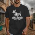 Bull Terrier Skeleton Birthday Halloween Kids Unisex T-Shirt, funny design