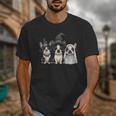 Cute Halloween Boston Terrier Dogs Witch Hat Ghost Dog For Men Women Kids Unisex T-Shirt, Boston Terrier Ghost Gifts, Boston Terrier Halloween Gifts, funny design