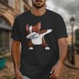 Dabbing Red Boston Terrier Dab Dance Dog Men Women Kids Unisex T-Shirt, funny design