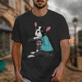Father's Day Gift Dog Dad Boston Terrier i Love Dad Tattoo Unisex T-Shirt, Couple Gifts, Boston Terrier Dad Gifts, funny design