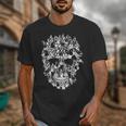 Halloween Costume Skull Boston Terrier Dog Lover Unisex T-Shirt, Boston Terrier Halloween Gifts, funny design