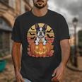 Halloween Retro Boston Terrier Unisex T-Shirt, Boston Terrier Halloween Gifts, funny design