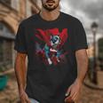 Super Power Superhero Boston Terrier Dog For Men Women Kids Unisex T-Shirt, funny design