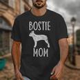 Vintage Boston Terrier Mom Dog Owner Bostie Mother Unisex T-Shirt, Couple Gifts, Mom Gifts, Boston Terrier Mom Gifts, funny design