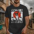 Vintage Japanese Dogzilla Boston Terrier Unisex T-Shirt, funny design