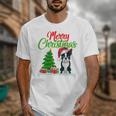 Boston Terrier Christmas Tree Lights Xmas Dog Lover Unisex T-Shirt, Boston Terrier Christmas Gifts, funny design