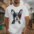 Boston Terrier Dog 4th July America USA Flag Men Women Kids Unisex T-Shirt, Boston Terrier 4th Of July Gifts, funny design