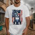 Boston Terrier Dog American USA US Flag Pets Vintage Outfit Unisex T-Shirt, American Boston Terrier Gifts, funny design