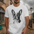 Boston Terrier Dog Motif Pet Illustration Boston Terrier For Men Women Kids Unisex T-Shirt, funny design