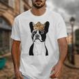 Boston Terrier Dog Wearing Crown For Men Women Girls Kids Unisex T-Shirt, funny design