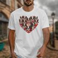 Boston Terrier Heart Valentine Boston Terrier Unisex T-Shirt, funny design