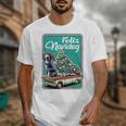 Boston Terrier Merry Christmas Tree Truck Dog X-Mas Unisex T-Shirt, Boston Terrier Christmas Gifts, funny design
