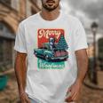 Boston Terrier Merry Christmas Tree Truck Santa Dog X-Mas Unisex T-Shirt, Boston Terrier Christmas Gifts, funny design