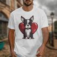 Boston Terrier Mom Dad Bostie Dog Lover Valentines Day Unisex T-Shirt, Couple Gifts, Mom Gifts, Boston Terrier Dad Gifts, Boston Terrier Mom Gifts, funny design