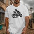 Cool Boston Terrier Riding a Motorcycle Biker Dog Lover For Men Women Kids Unisex T-Shirt, Boston Terrier Riding Gifts, funny design