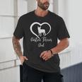 Boston Terrier Dad Cute Boston Terrier Silhouette Heart Unisex T-Shirt, novelty gifts, funny gifts