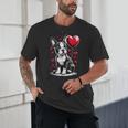 Boston Terrier Dog Valentine's Day Dog Owner Unisex T-Shirt, novelty gifts, funny gifts