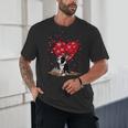 Boston Terrier Lover Heart Shape Boston Terrier Valentine Unisex T-Shirt, novelty gifts, funny gifts