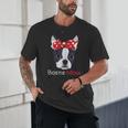 Boston Terrier Mom Bostie Women Girls Unisex T-Shirt, novelty gifts, funny gifts