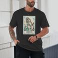 Boston Terrier Mom Skeleton Tarot Card Witch Vibes Dog Mom Unisex T-Shirt, novelty gifts, funny gifts