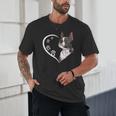 Boston Terrier Shirts For Women Girls Kids Heart Cute Unisex T-Shirt, novelty gifts, funny gifts