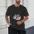 Boston Terrier In The Snow Merry Christmas Winter Unisex T-Shirt, novelty gifts, funny gifts