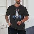 Boston Terrier Weightlifting Deadlift Men Fitness Gym Unisex T-Shirt, novelty gifts, funny gifts