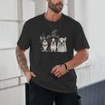 Cute Halloween Boston Terrier Dogs Witch Hat Ghost Dog For Men Women Kids Unisex T-Shirt, novelty gifts, funny gifts