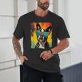 Dog Boston Terrier Hawaiian Unisex T-Shirt, novelty gifts, funny gifts
