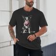 Vintage Boston Terrier Blowing Bubble Gum American Gentleman Unisex T-Shirt, novelty gifts, funny gifts