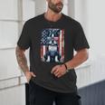 Vintage Boston Terrier Dog American USA US Flag Pets Lovers Tank Top Unisex T-Shirt, novelty gifts, funny gifts