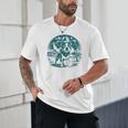Boston Terrier Cowboy UFO Shirt Vintage Western Dog Mom Tee Unisex T-Shirt, novelty gifts, funny gifts
