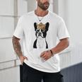 Boston Terrier Dog Wearing Crown For Men Women Girls Kids Unisex T-Shirt, novelty gifts, funny gifts