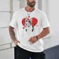 Valentine's Day Boston Terrier Heart Unisex T-Shirt, novelty gifts, funny gifts
