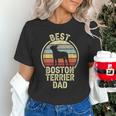 Best Dog Father Dad Vintage Boston Terrier For Men Women Unisex T-Shirt, Boston Terrier Dad Shirts, gift for family, gift for coworker
