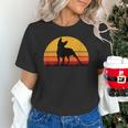 Boston Terrier Bostie Sunset Retro Dog Pet Mom Dad Unisex T-Shirt, Boston Terrier Dad Shirts, Boston Terrier Mom Shirts, gift for family, gift for coworker