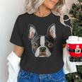 Boston Terrier Cute Puppy Face Dog Lover Pet Owner Unisex T-Shirt, gift for family, gift for coworker