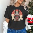 Boston Terrier Dog Japanese Style Samurai Dogs Unisex T-Shirt, gift for family, gift for coworker