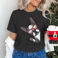 Boston Terrier Dog From Side Boston Bull Unisex T-Shirt, gift for family, gift for coworker
