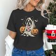 Boston Terrier Ghost Boo Halloween Costume Spooky Season Unisex T-Shirt, Boston Terrier Halloween Shirts, Boston Terrier Ghost Shirts, gift for family, gift for coworker