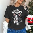 Boston Terrier Girl Cute Cartoon For Dog Owners Pet Terrier Unisex T-Shirt, gift for family, gift for coworker