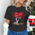 Boston Terrier Lover Heart Shape Boston Terrier Valentine Unisex T-Shirt, gift for family, gift for coworker
