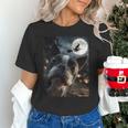 Boston Terrier Selfie Full Moon Flying Witch Halloween Dog Unisex T-Shirt, Boston Terrier Halloween Shirts, gift for family, gift for coworker
