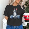 Boston Terrier Weightlifting Deadlift Men Fitness Gym Unisex T-Shirt, Boston Terrier Gym Shirts, gift for family, gift for coworker
