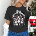 Cute Cartoon For Dog Owners Pet Team Boston Terrier Unisex T-Shirt, gift for family, gift for coworker