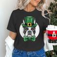 Green Boston Terrier Shamrock St Patricks Day Boston Terrier Unisex T-Shirt, gift for family, gift for coworker