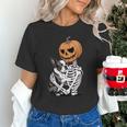 Halloween Skeleton Boston Terrier Unisex T-Shirt, Boston Terrier Halloween Shirts, gift for family, gift for coworker